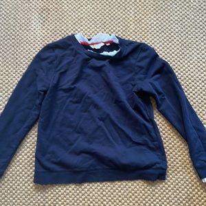 Boden size Small sweatshirt with lace detail at collar and wrists